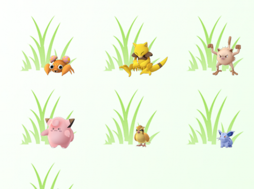 かくれているポケモンに同心点を！