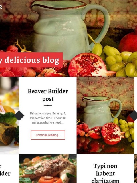 WordPress:theme Receptar