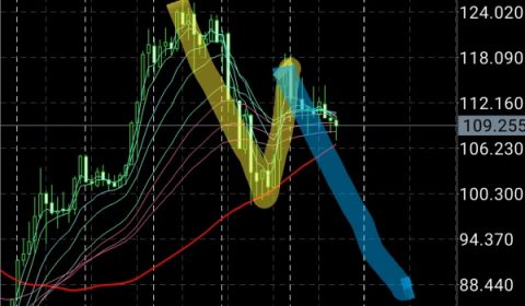 マーケット分析:エリオット波動的考察 USDJPY 月足 再